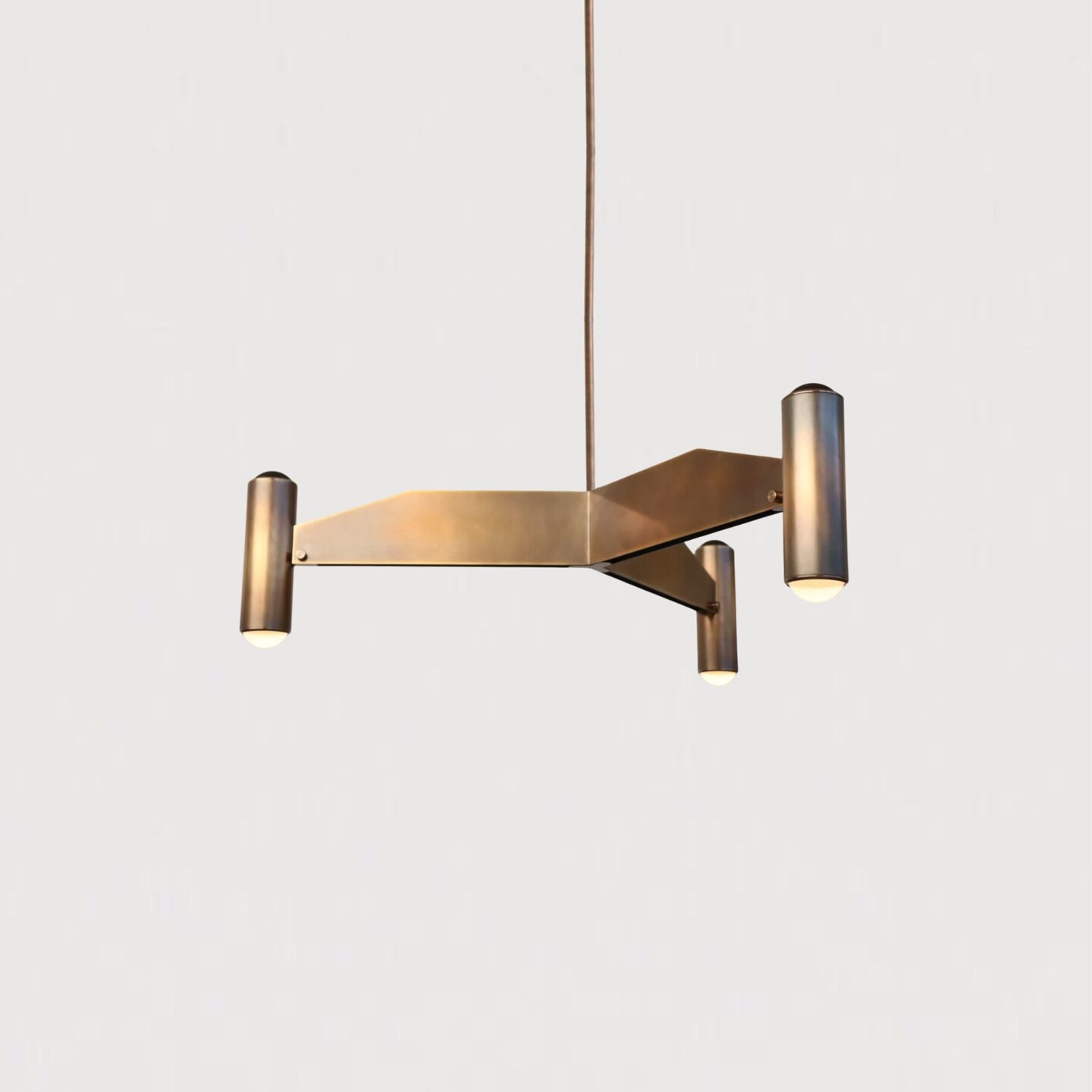 Surveillance Trine Surface Ceiling Canopy Aged Brass